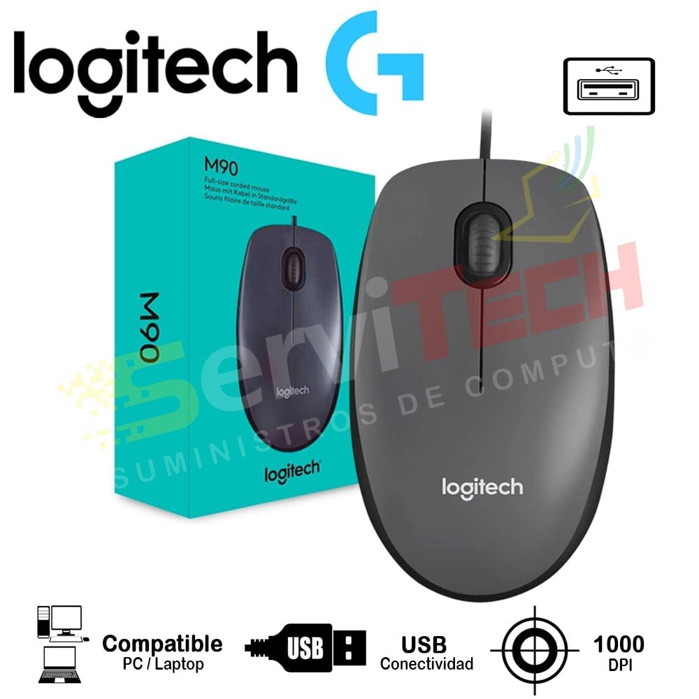 Mouse LOGITECH M90 - Cableado USB