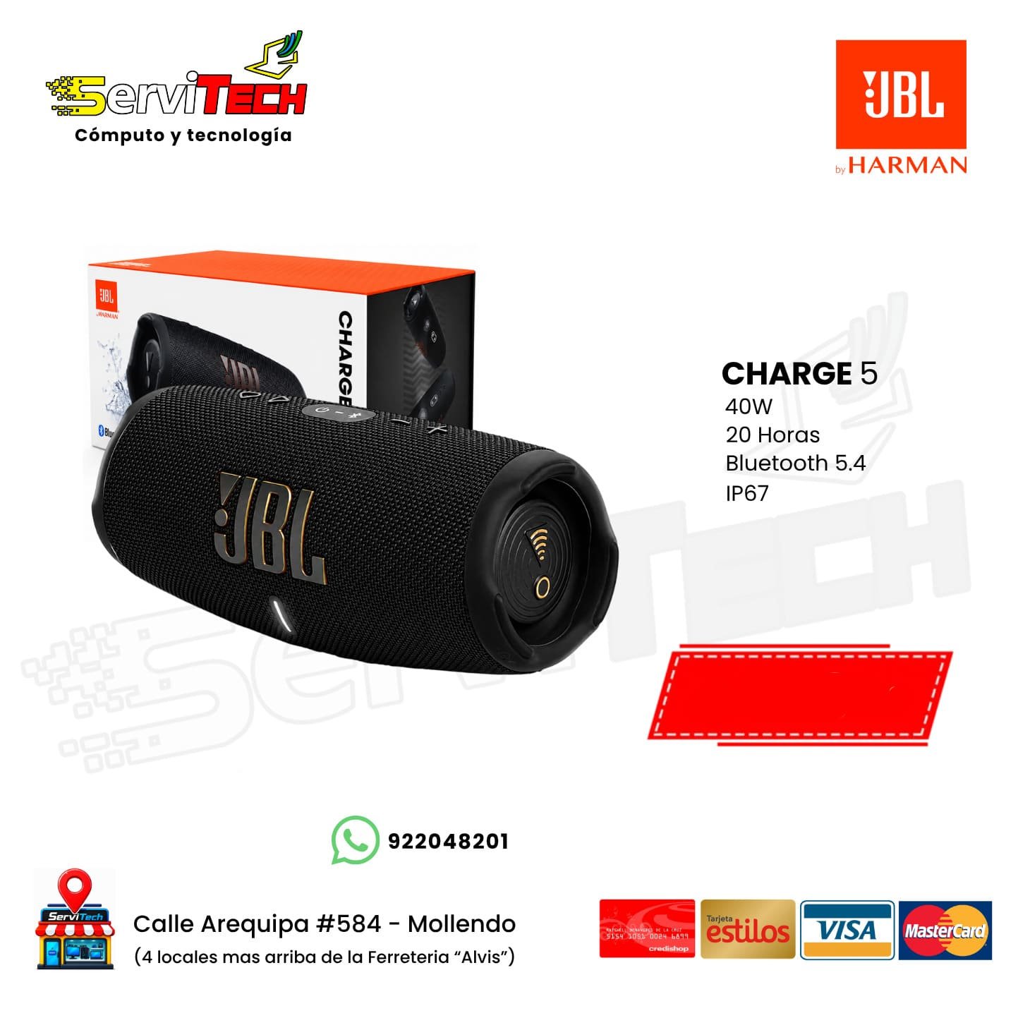 Parlante bluetooth JBL Charge 5