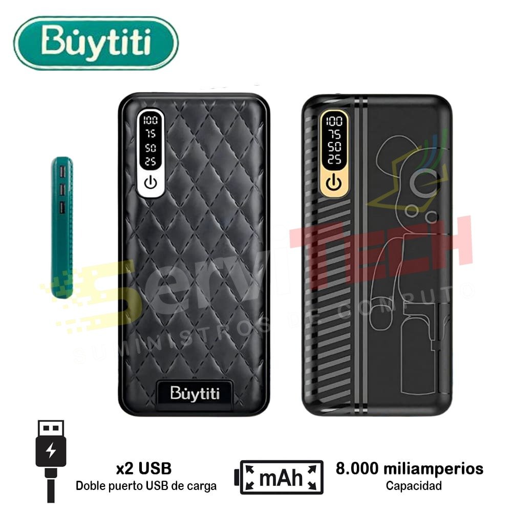 Cargador portatil BUYTITI 8000mAh (Powerbank)