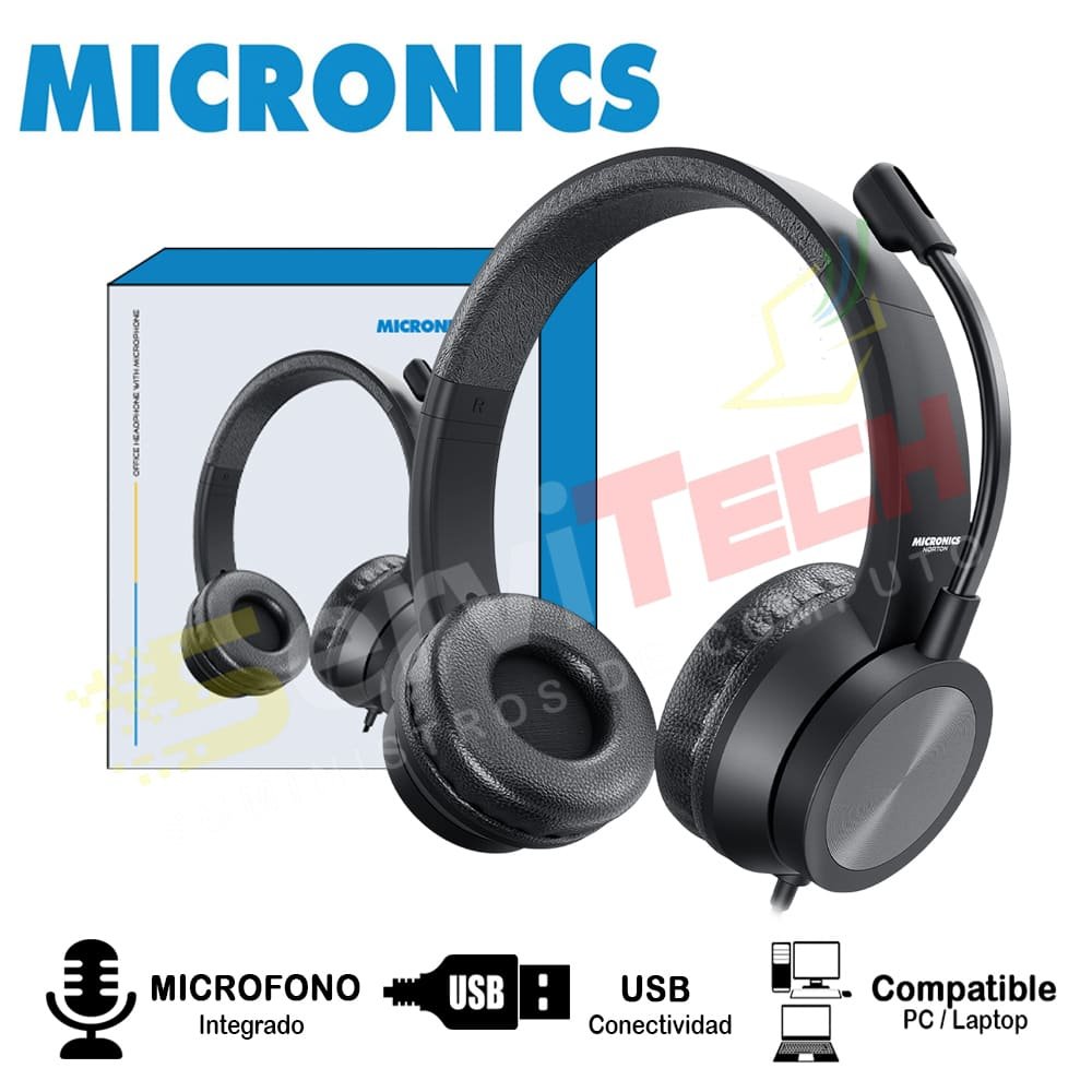 Audifonos MICRONICS norton USB MIC H802U