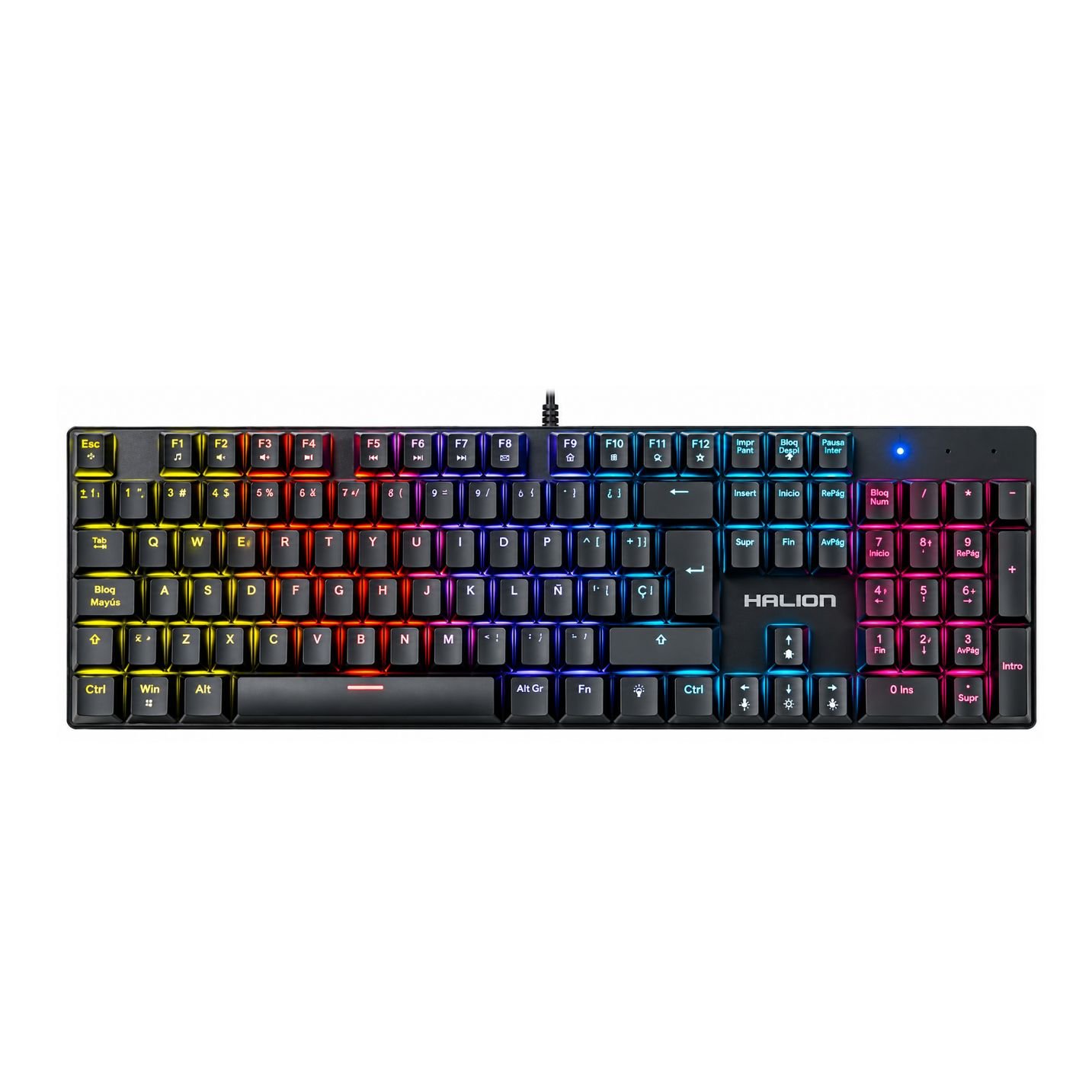Teclado Mecanico HALION Comanche 105 KM203