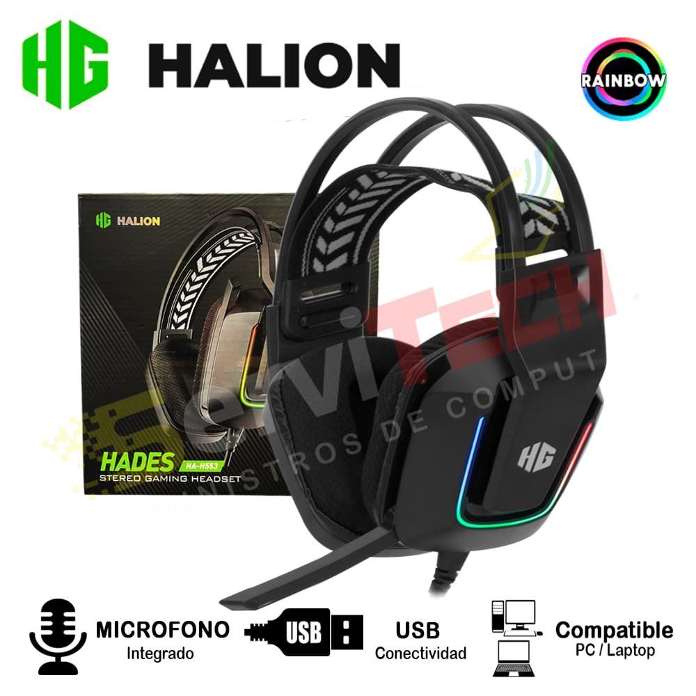 Audifonos Gamer HALION Hades HA-H553