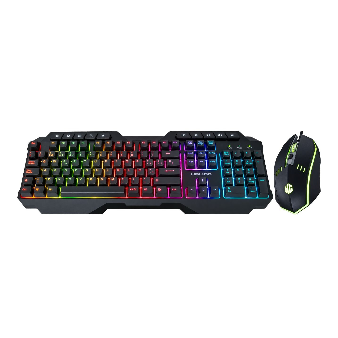 Teclado y mouse HALION Spartan HA-808C