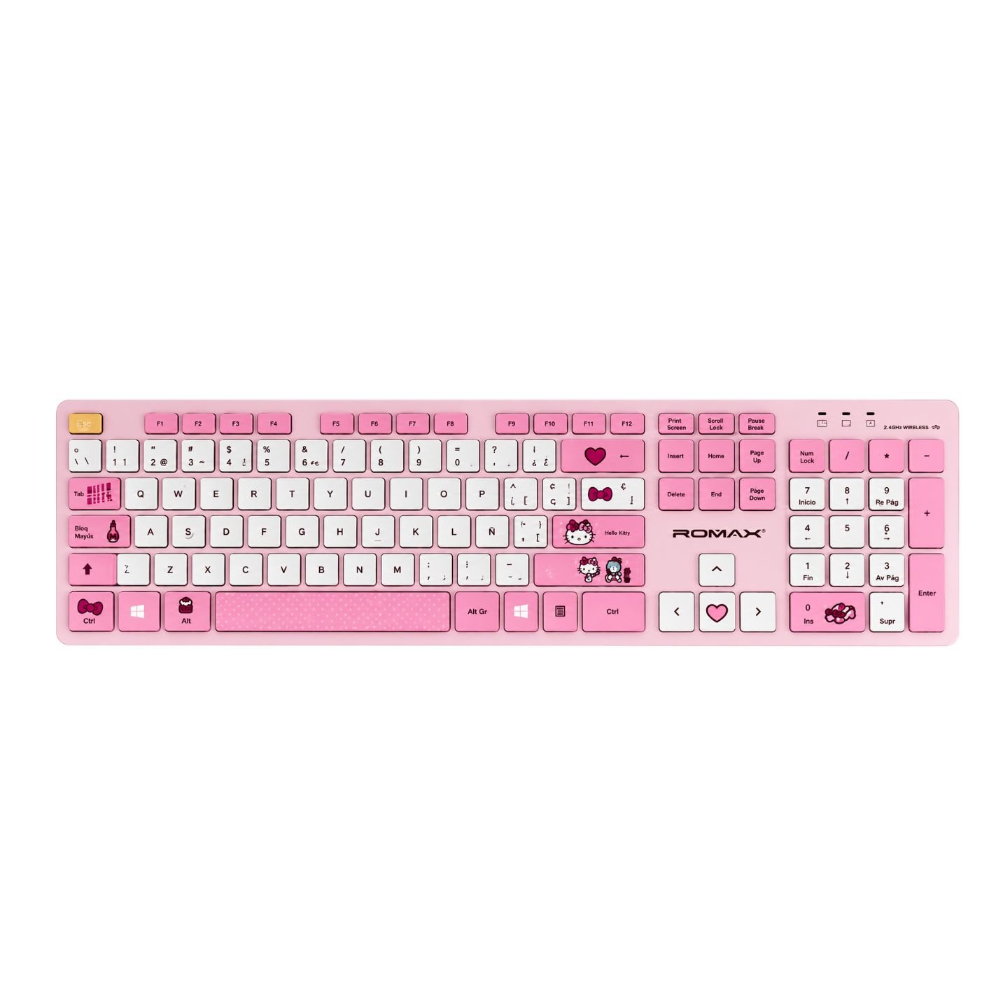 Teclado ROMAX hello kitty - inalambrico