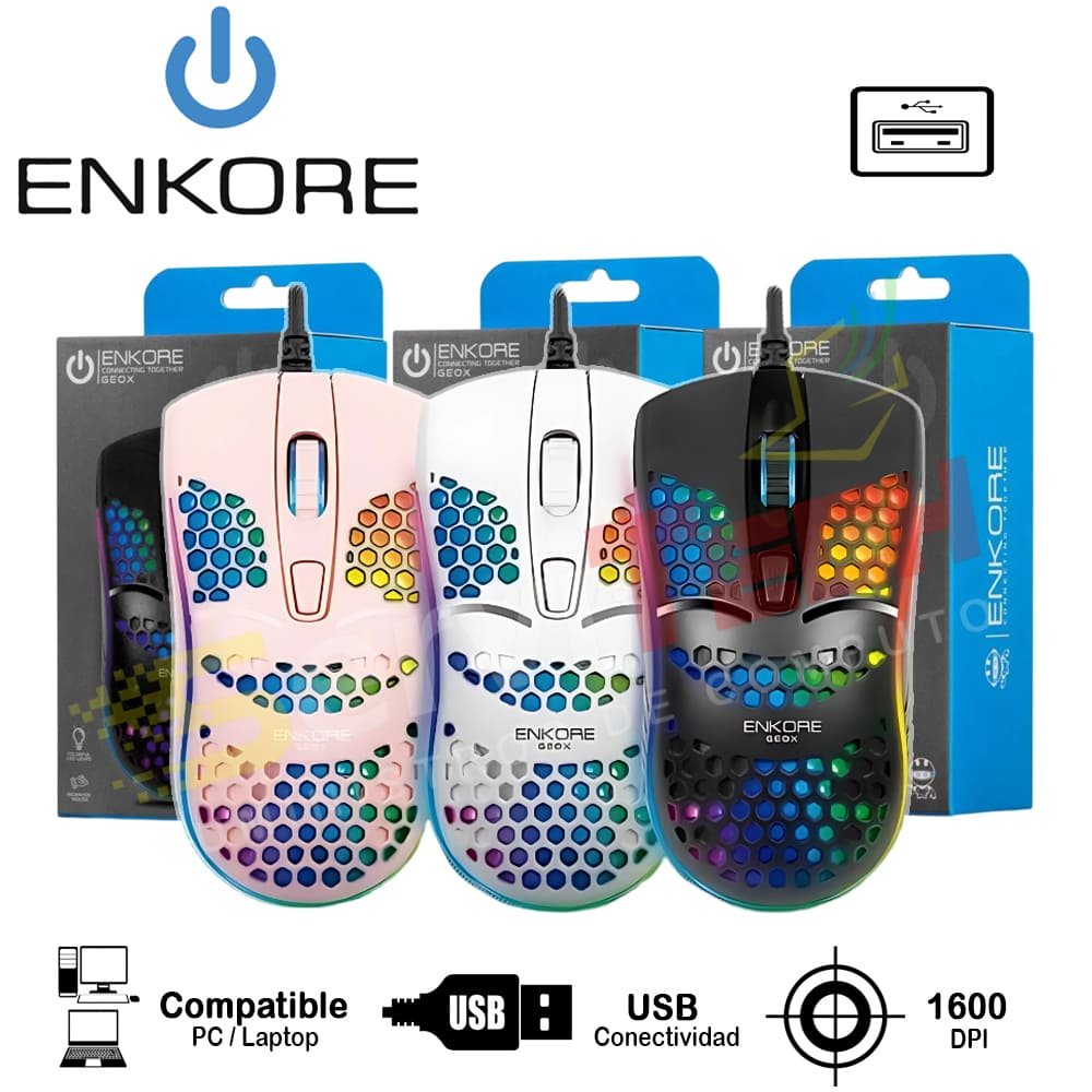 Mouse ENKORE Geox EKM 121 - Cableado USB