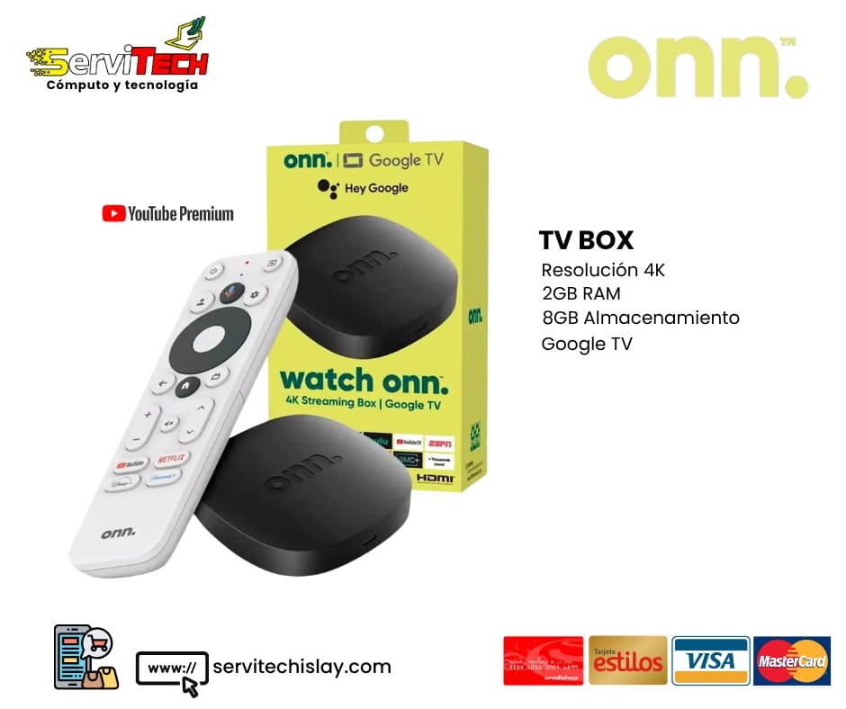 Tv Box ONN 4K 2GB/8GB