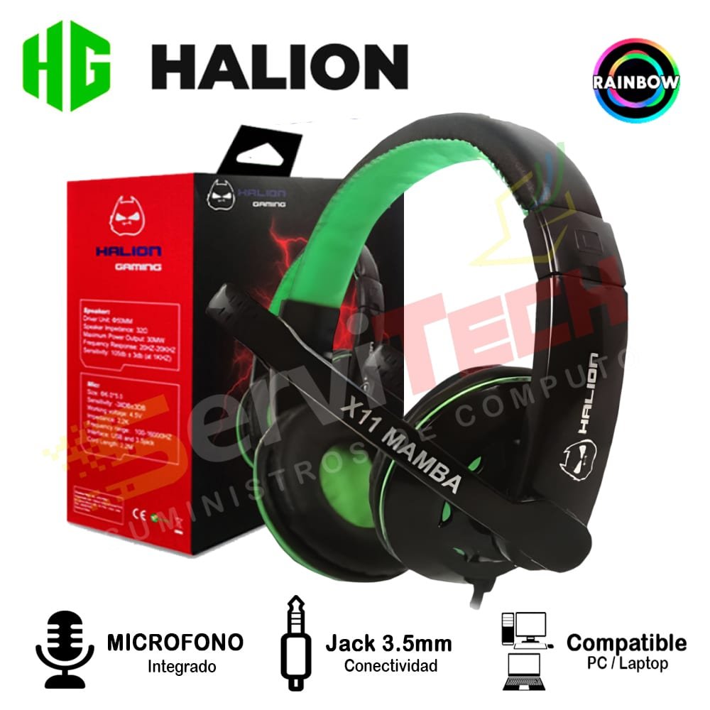 Audifonos Gamer HALION XII MAMBA