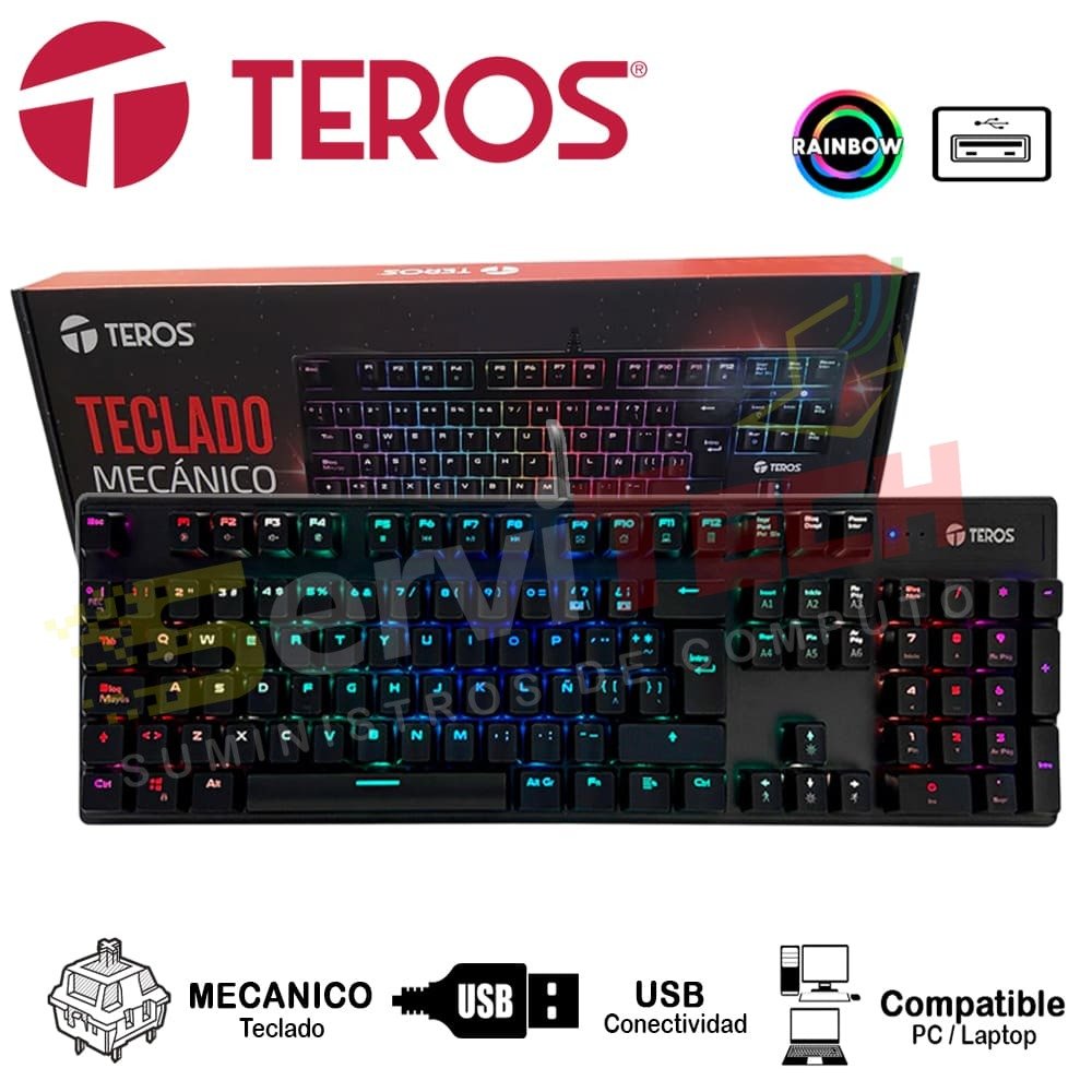 Teclado Mecanico TEROS TE-4068G - USB