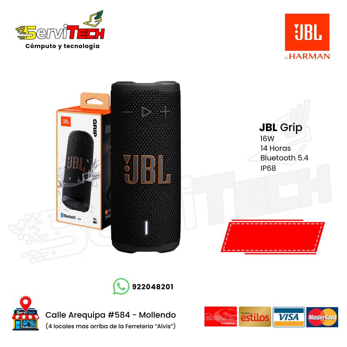 Parlante bluetooth JBL Grip