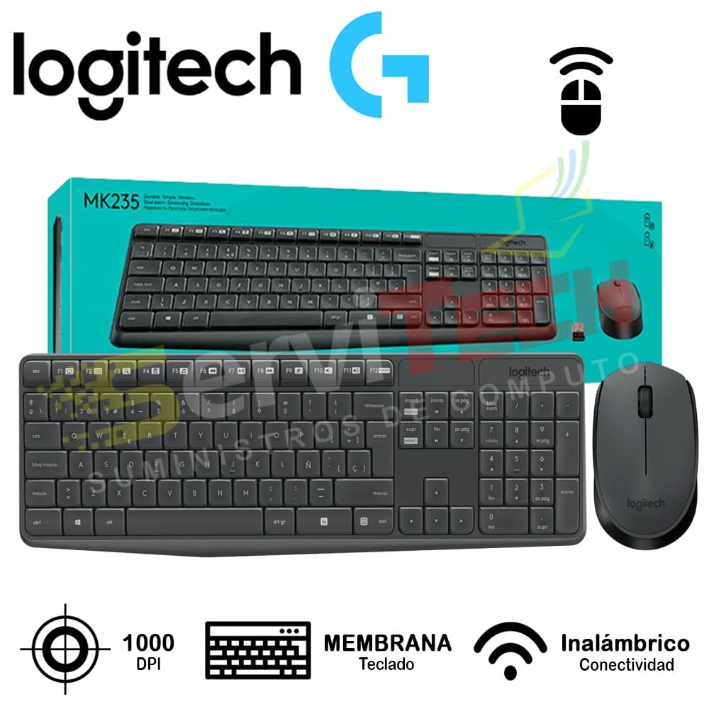 Kit Teclado/Mouse LOGITECH MK235 - inalambrico