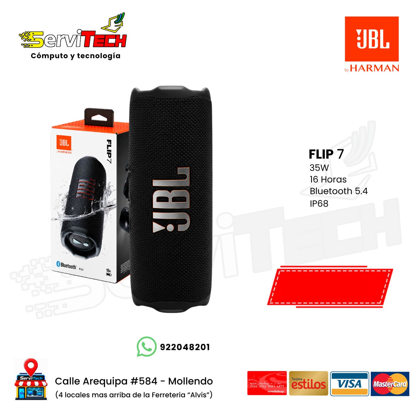 Parlante bluetooth JBL Flip 7