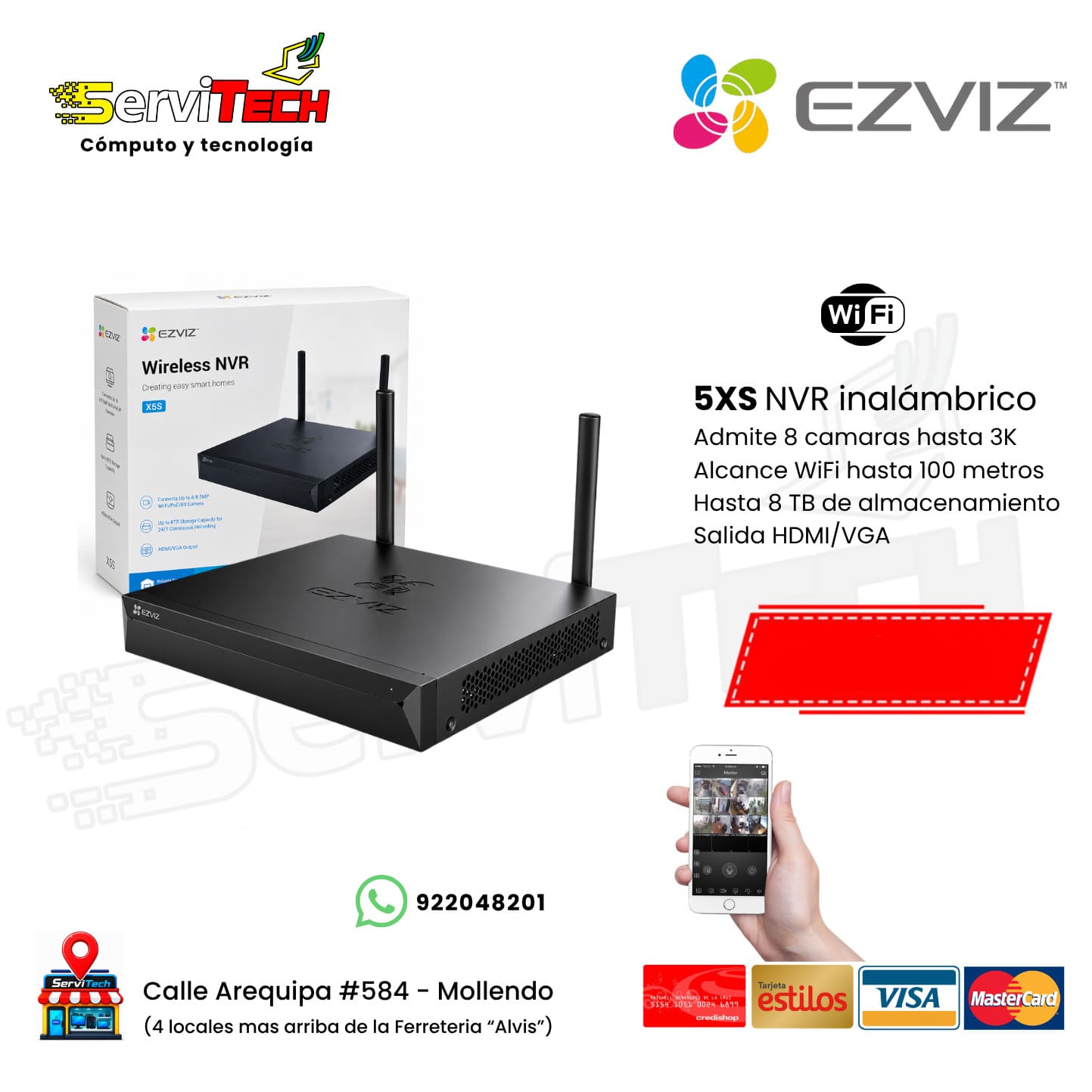 NVR inalámbrico EZVIZ X5C 8 canales