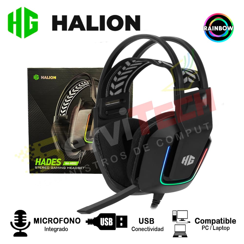 Audifonos Gamer HALION Hades HA-H553