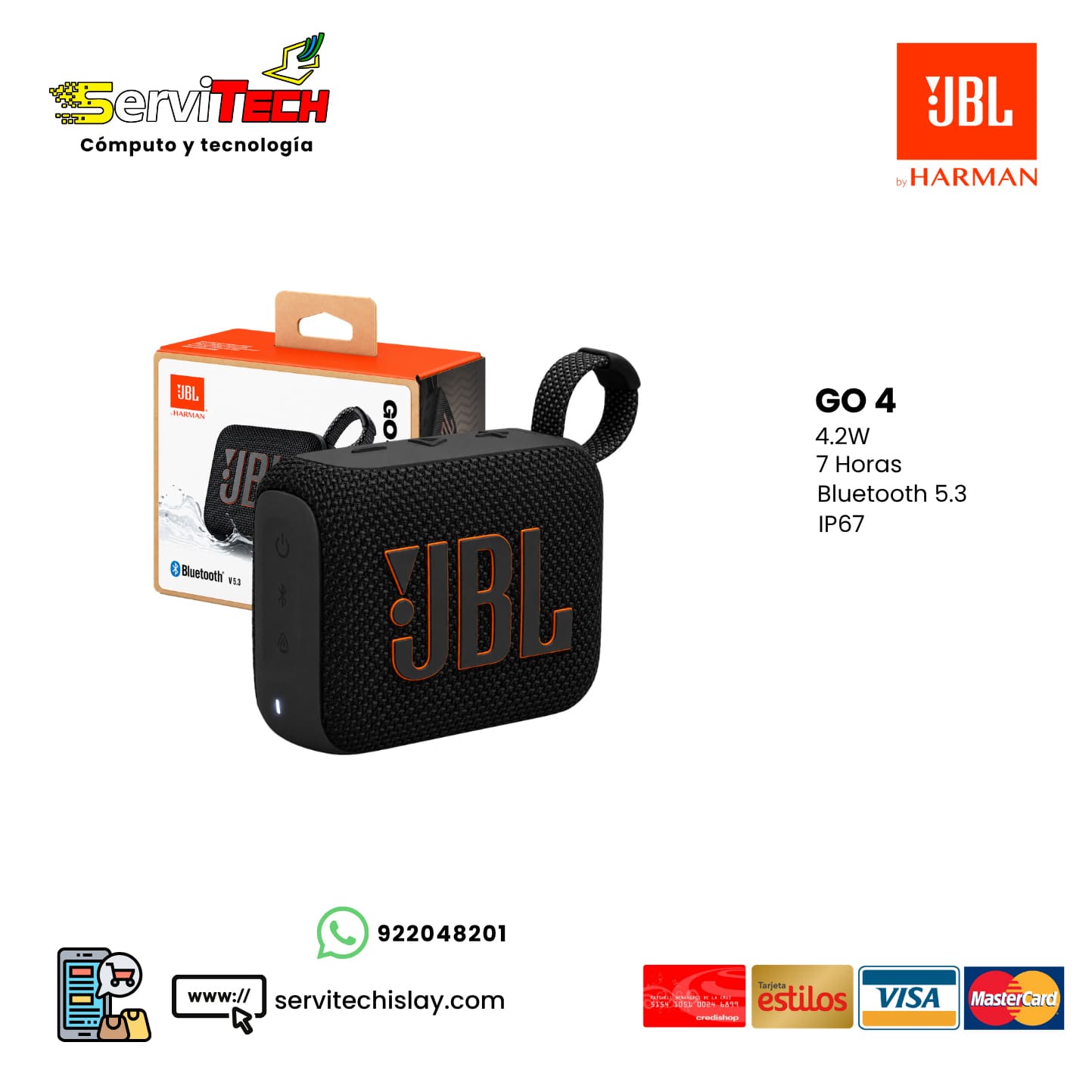 Parlante JBL GO 4