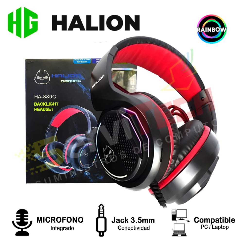Audífonos Gamer HALION HA-880C