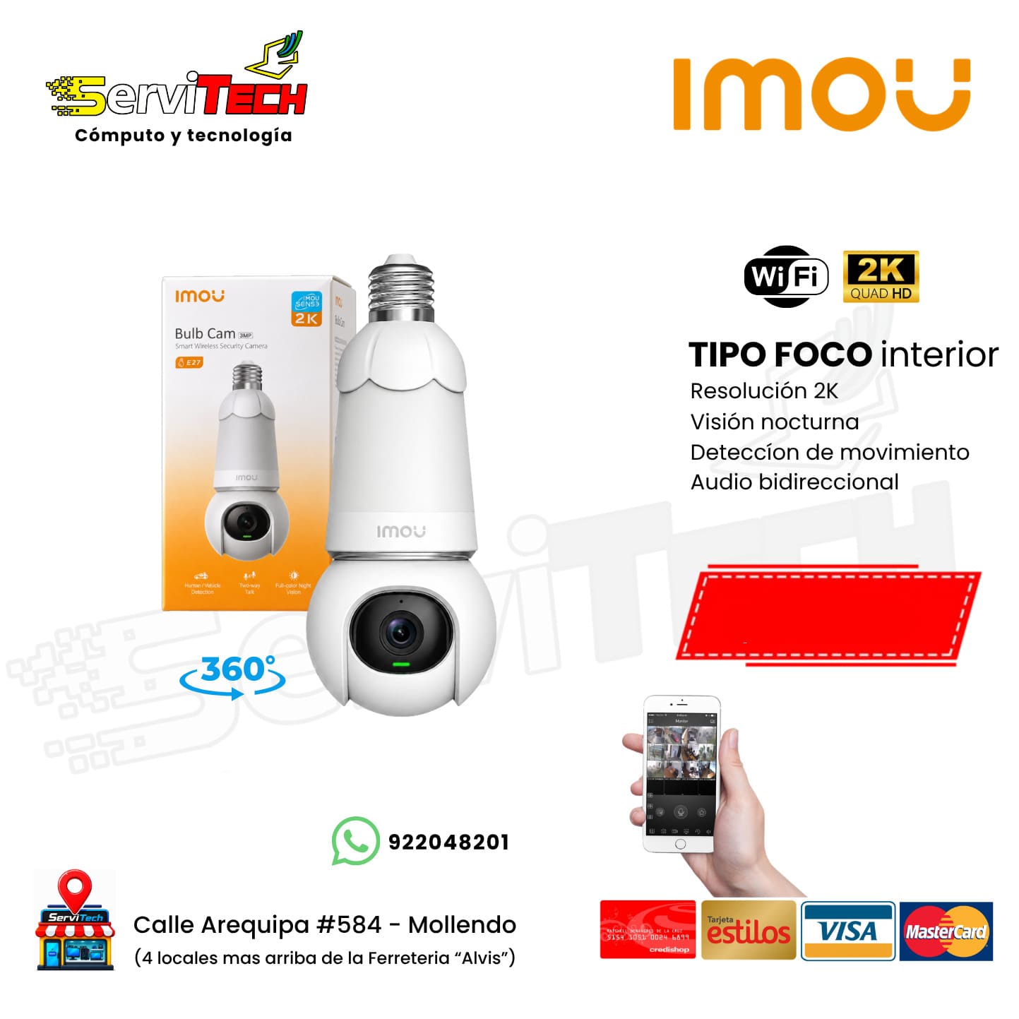 Camara inalambrica IMOU BullCam 2K