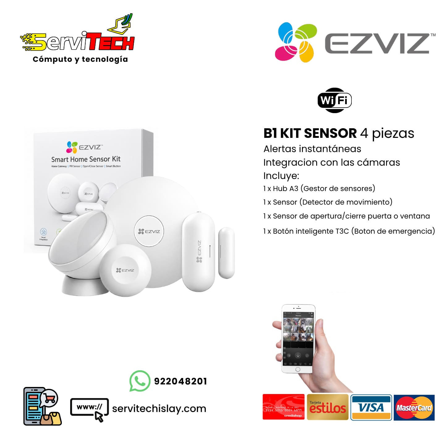 Kit sensor EZVIZ SmartHome B1
